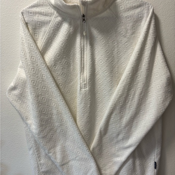 Eddie Bauer Cream Textured Pullover - Picture 3 of 6